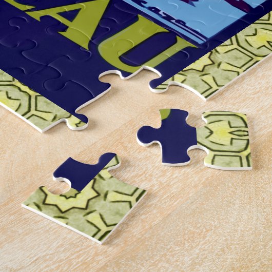 Fontainebleau Avon France Franse reisposter Legpuzzel (Zijkant)