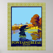 Fontainebleau Avon France Franse reisposter Poster (Voorkant)