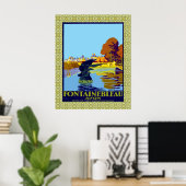 Fontainebleau Avon France Franse reisposter Poster (Thuiskantoor)