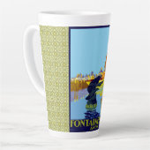 Fontainebleau Avon French Travel Poster Latte Mok (Linkerhoek)