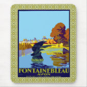 Fontainebleau Avon French Travel Poster Muismat (Voorkant)