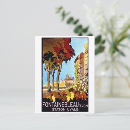 Fontainebleau, Avon, Parijs, Frankrijk,  Briefkaart (Staand voorkant)