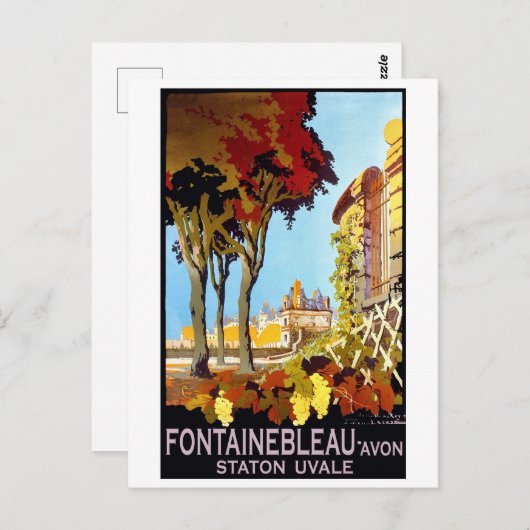 Fontainebleau, Avon, Parijs, Frankrijk,  Briefkaart (Voorkant / Achterkant)