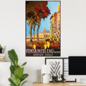 Fontainebleau Avon Station Uvale Vintage Travel Poster (Thuiskantoor)