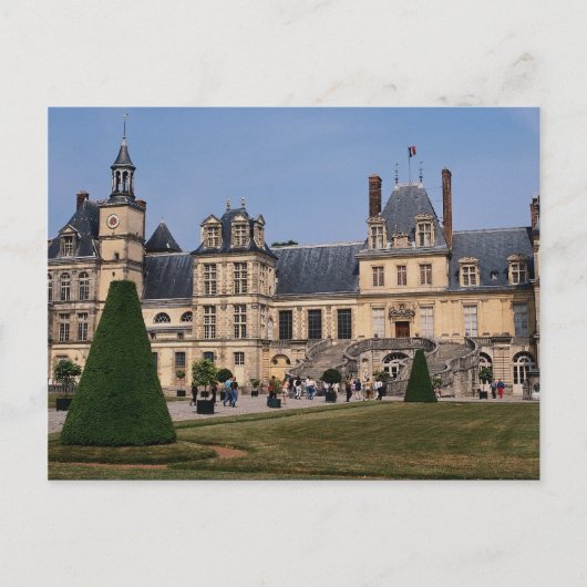 Fontainebleau Castle, Frankrijk Briefkaart (Voorkant)