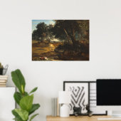 Fontainebleau - Jean-Baptiste - Corot Fine Art Pos Poster (Thuiskantoor)
