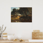 Fontainebleau - Jean-Baptiste - Corot Fine Art Pos Poster (Keuken)