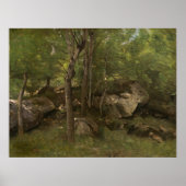 Fontainebleau - Jean-Baptiste - Corot Fine Art Poster (Voorkant)