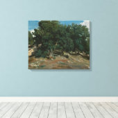 Fontainebleau Oak Trees Canvas Afdruk (Insitu (Houten vloer))