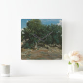 Fontainebleau Oak Trees Vierkante Klok (Huis)