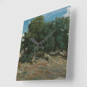 Fontainebleau Oak Trees Vierkante Klok (Hoek)