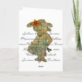 Fontainebleau Vrolijk Kerstcollage Feestdagen Kaart (Achterkant)