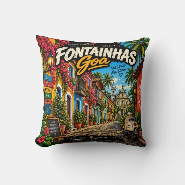 Fontainhas  kussen (Voorkant)