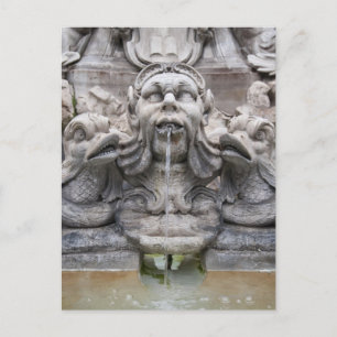 Fontana del Pantheon (1575), ontworpen door Giacom Briefkaart