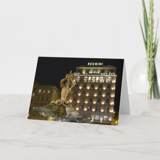 Fontana del Tritone, Rome, Italië - kaart (Voorkant)