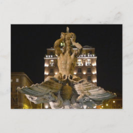 Fontana del Tritone, Rome, Italy  -  Briefkaart
