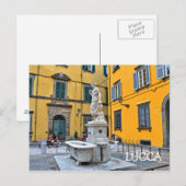 Fontana della Pupporona, Lucca, Italië Briefkaart (Voorkant / Achterkant)