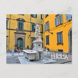 Fontana della Pupporona, Lucca, Italië Briefkaart