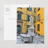 Fontana della Pupporona, Lucca, Italië Briefkaart (Voorkant / Achterkant)