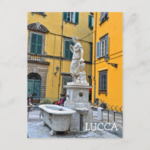 Fontana della Pupporona, Lucca, Italië Briefkaart
