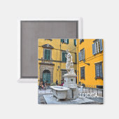 Fontana della Pupporona, Lucca, Italië Magneet (Voorkant / Achterkant)