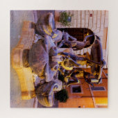 Fontana delle tartarughe legpuzzel (Horizontaal)