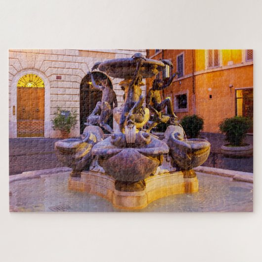 Fontana delle tartarughe legpuzzel (Horizontaal)