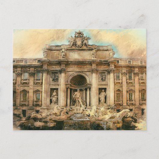 Fontana di Trevi Briefkaart (Voorkant)