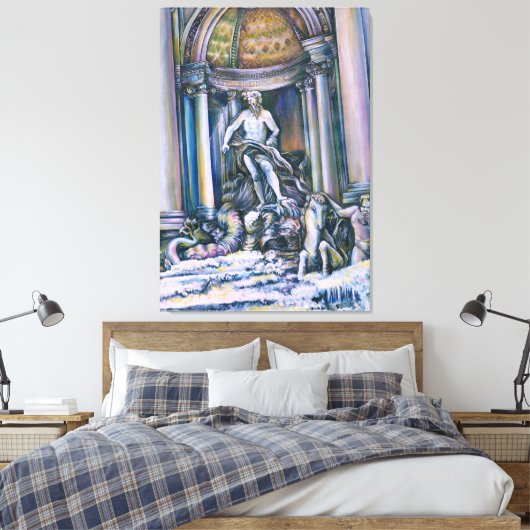 Fontana Di Trevi Canvas Afdruk (Insitu (Slaapkamer))