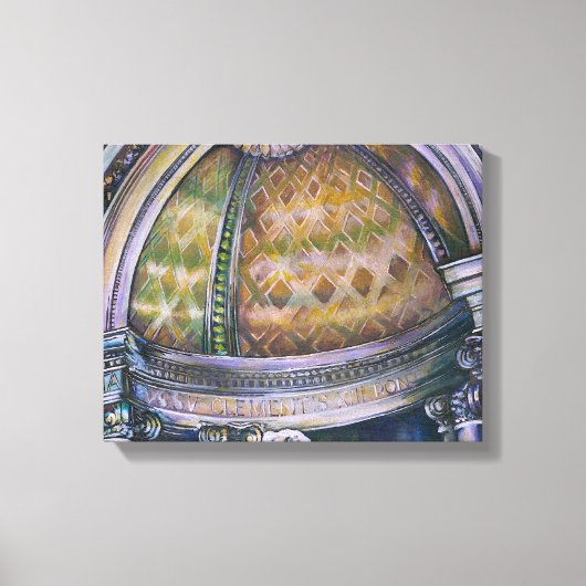 Fontana di Trevi detail Canvas Afdruk (Voorkant)