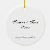 Fontana di Trevi Keramisch Ornament (Achterkant)