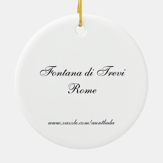 Fontana di Trevi Keramisch Ornament (Achterkant)