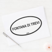 FONTANA DI TREVI OVALE STICKER (Envelop)