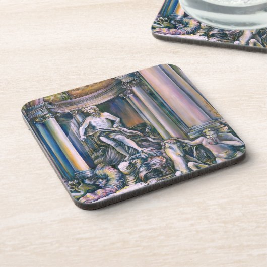 Fontana Di Trevi, Roma, Italië Onderzetter (Linkerzijde)