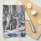 Fontana Di Trevi, Roma, Italië Theedoek (Quarter Fold)