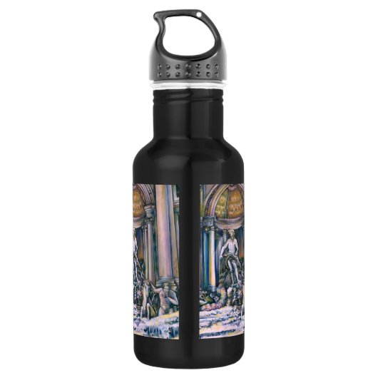 Fontana Di Trevi, Roma, Italië Waterfles (Achterkant)