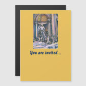 Fontana Di Trevi, Roma Magnetische Uitnodiging (Voorkant / Achterkant)