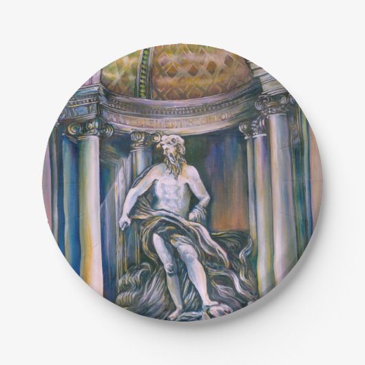 Fontana Di Trevi, Roma Papieren Bordje (Voorkant)