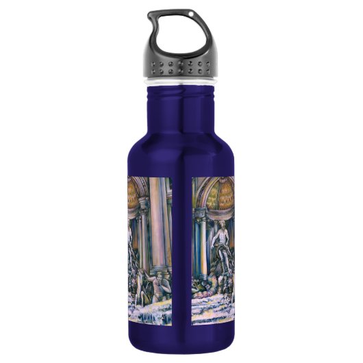 Fontana Di Trevi, Roma Waterfles (Achterkant)