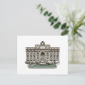 Fontana di Trevi: Trevi Fountain: 3D-model: Briefkaart (Staand voorkant)