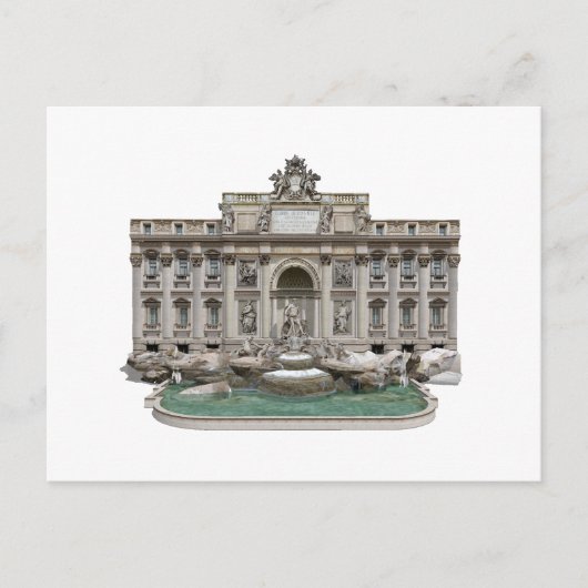 Fontana di Trevi: Trevi Fountain: 3D-model: Briefkaart (Voorkant)