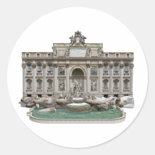 Fontana di Trevi: Trevi Fountain: 3D-model: Ronde Sticker