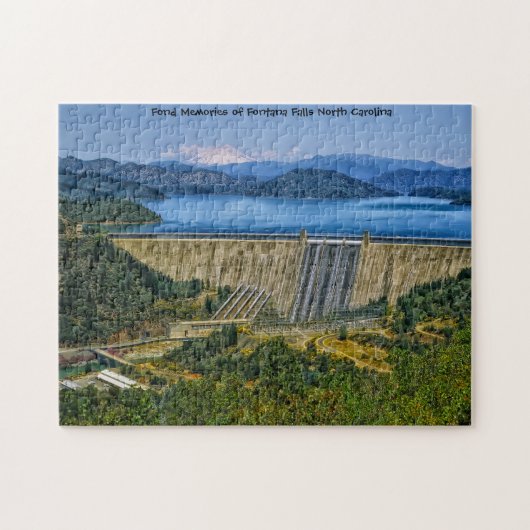 Fontana Falls North Carolina. Legpuzzel (Horizontaal)