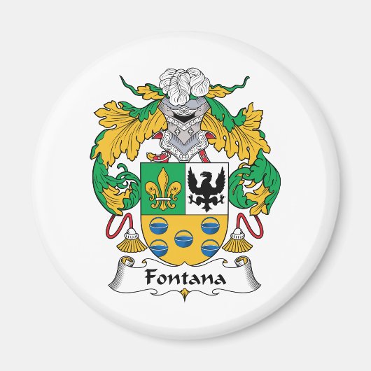 Fontana Family Crest Magneet (Voorkant)