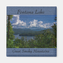 Fontana Lake, Great Smoky Mountains Foto Magneet