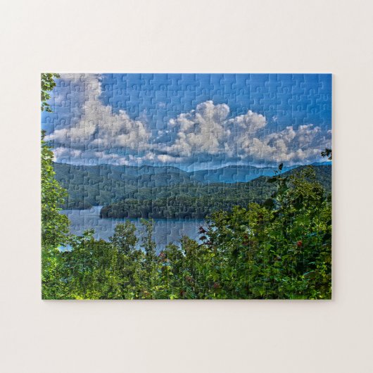 Fontana Lake, Great Smoky Mountains Foto Puzzle Legpuzzel (Horizontaal)