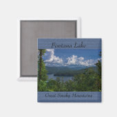 Fontana Lake, Great Smoky Mountains Photo Magnet (Voorkant / Achterkant)