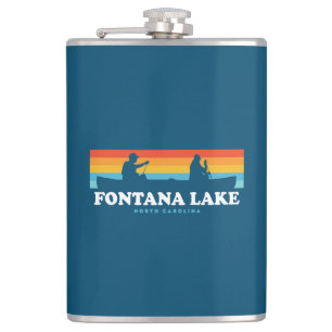 Fontana Lake North Carolina Canoe Heupfles