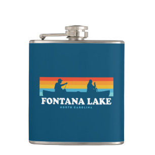 Fontana Lake North Carolina Canoe Heupfles