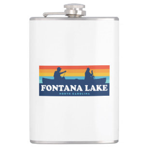 Fontana Lake North Carolina Canoe Heupfles